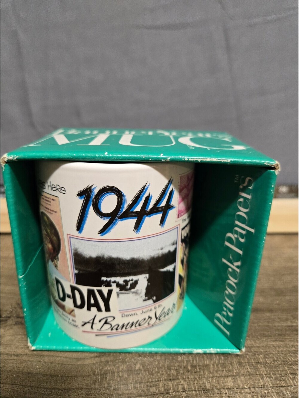 Banner Years Mug 1944 D Day porcelain mug in box